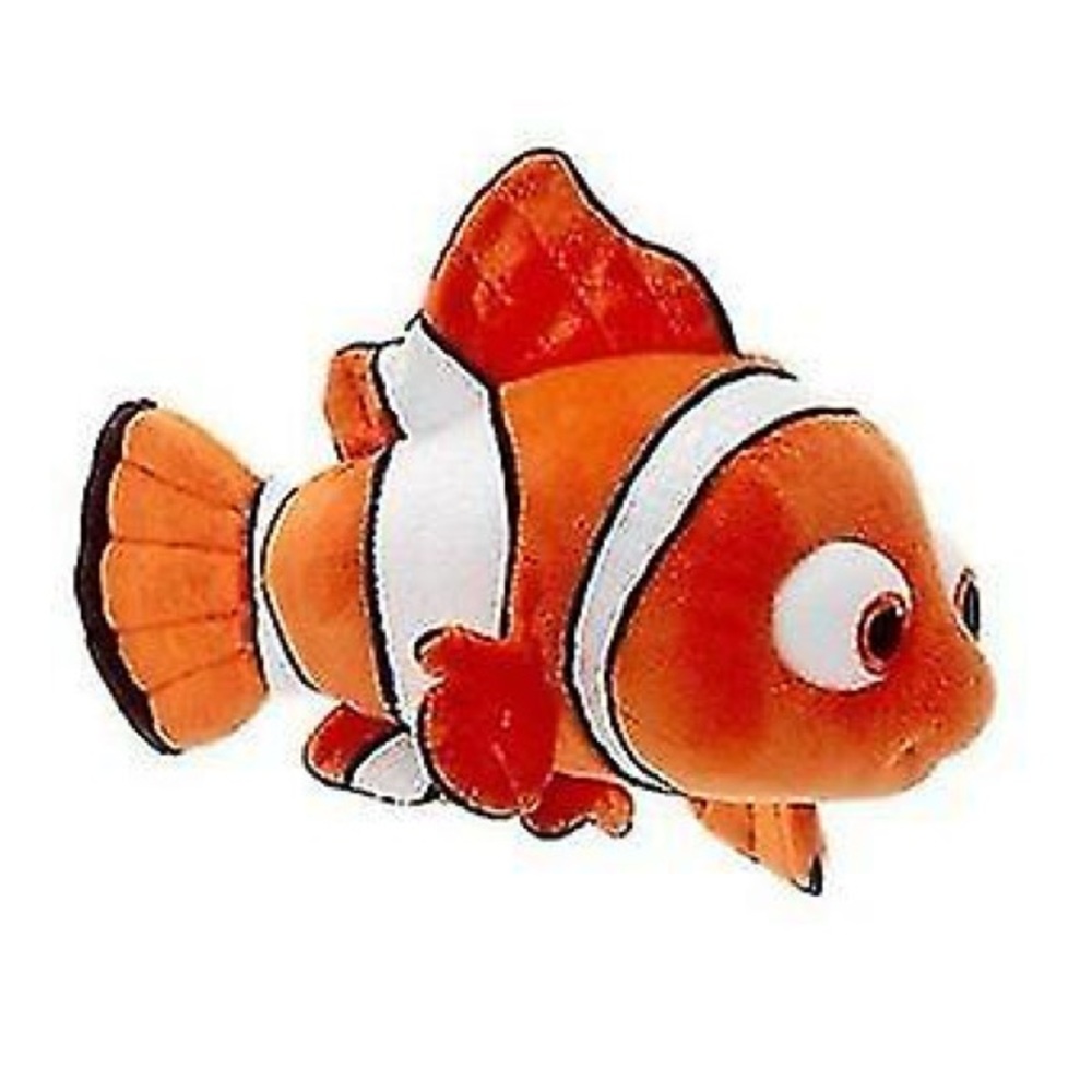 Finding Nemo Disney Orange and White Clownfish Plush